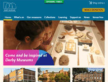 Tablet Screenshot of derbymuseums.org